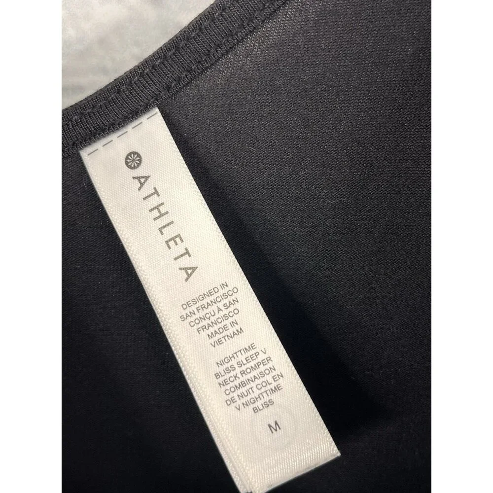 ATHLETA Women's Black Coaster Luxe Jumpuit Medium - Picture 4 of 5